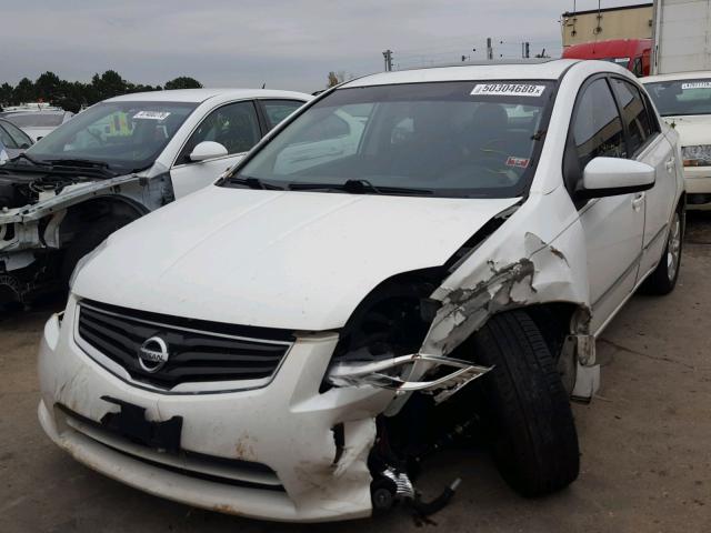 3N1AB6AP4BL662461 - 2011 NISSAN SENTRA 2.0 WHITE photo 2