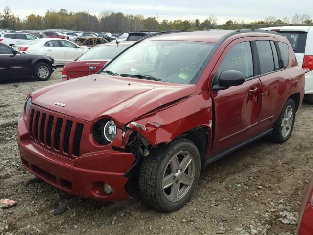 1J4NT4FA7AD504733 - 2010 JEEP COMPASS SP RED photo 2