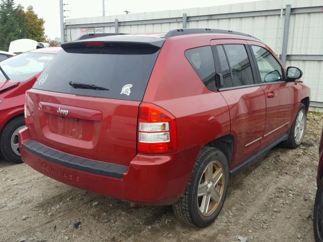 1J4NT4FA7AD504733 - 2010 JEEP COMPASS SP RED photo 4