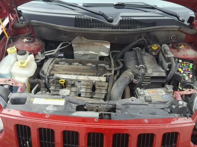 1J4NT4FA7AD504733 - 2010 JEEP COMPASS SP RED photo 7