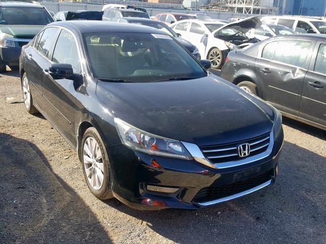 1HGCR2F82EA210968 - 2014 HONDA ACCORD EXL BLACK photo 1