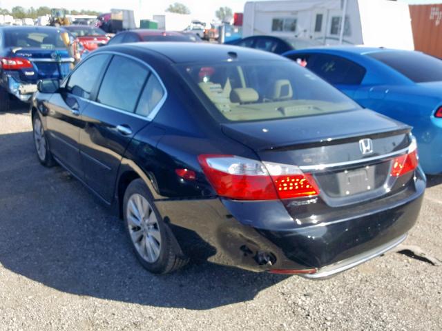 1HGCR2F82EA210968 - 2014 HONDA ACCORD EXL BLACK photo 3