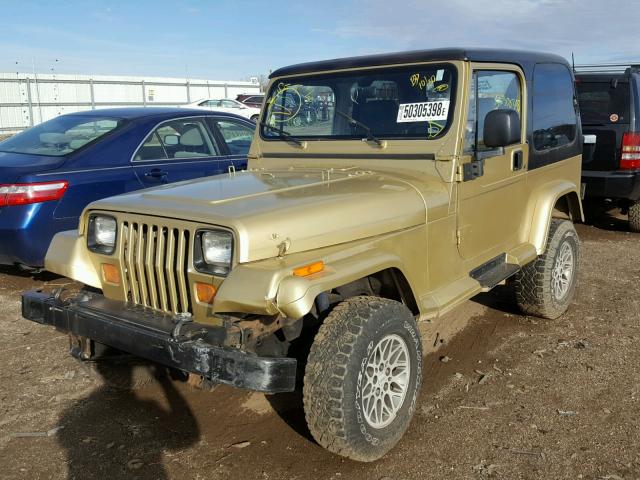 2J4FY49S9NJ518211 - 1992 JEEP WRANGLER / GOLD photo 2