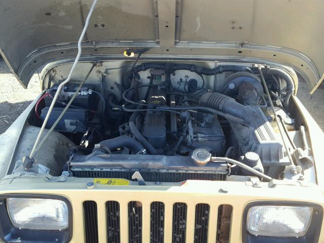 2J4FY49S9NJ518211 - 1992 JEEP WRANGLER / GOLD photo 7