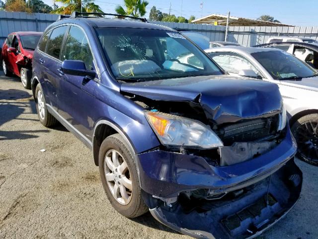 JHLRE38768C023629 - 2008 HONDA CR-V EXL BLUE photo 1