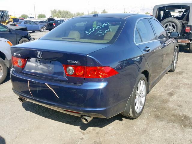 JH4CL96888C013688 - 2008 ACURA TSX BLUE photo 4