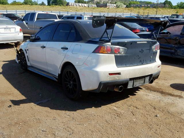 JA32W7FVXFU028813 - 2015 MITSUBISHI LANCER EVO WHITE photo 3