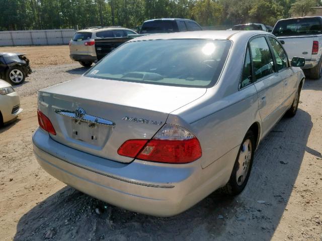 4T1BF28B33U328336 - 2003 TOYOTA AVALON SILVER photo 4