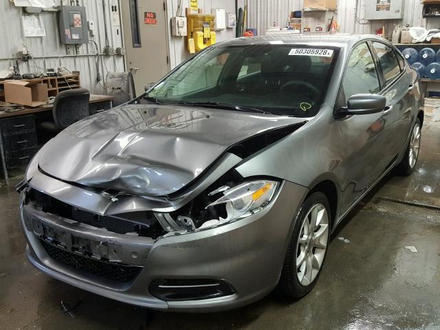 1C3CDFBA1DD318206 - 2013 DODGE DART SXT GRAY photo 2