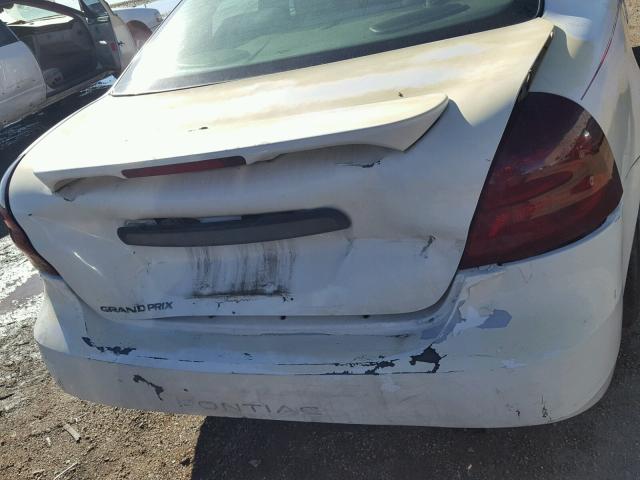 2G2WP552071157771 - 2007 PONTIAC GRAND PRIX WHITE photo 9