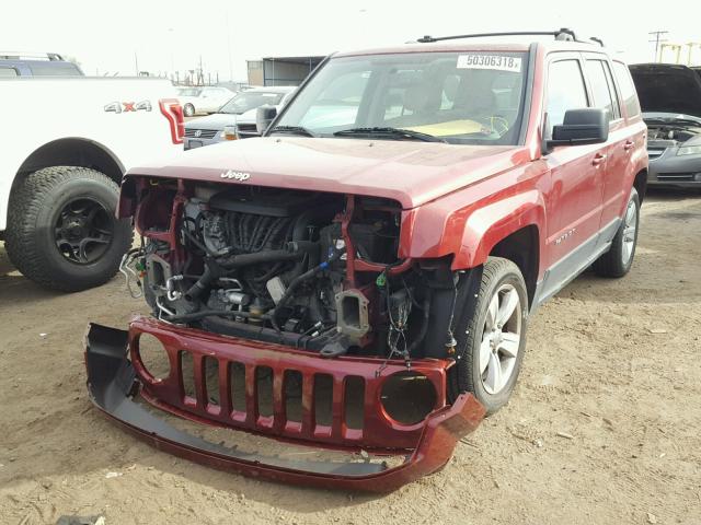 1C4NJRCB7DD225485 - 2013 JEEP PATRIOT LI RED photo 2