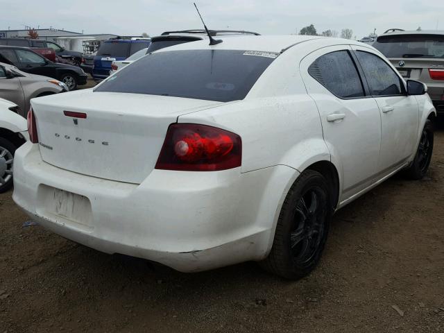 1B3BD2FB3BN513610 - 2011 DODGE AVENGER LU WHITE photo 4