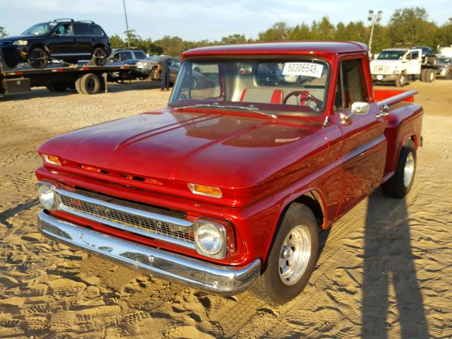 C1446Z115493 - 1966 CHEVROLET C-10 RED photo 2