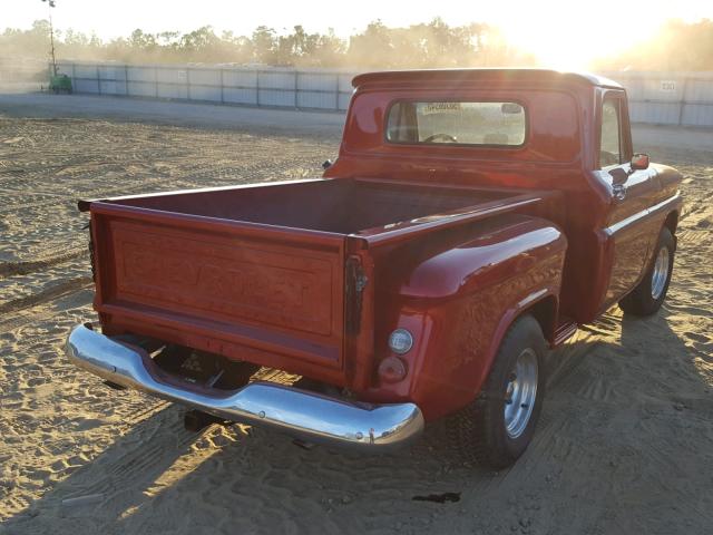 C1446Z115493 - 1966 CHEVROLET C-10 RED photo 4