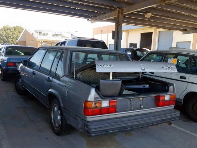 YV1FA8745K1306715 - 1989 VOLVO 740 GRAY photo 3