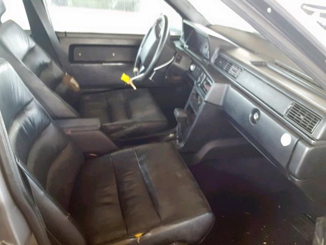 YV1FA8745K1306715 - 1989 VOLVO 740 GRAY photo 5