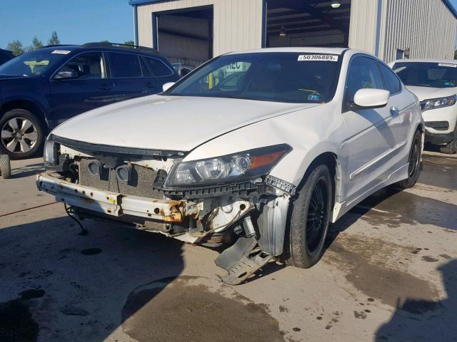 1HGCS2A82AA007827 - 2010 HONDA ACCORD EXL WHITE photo 2