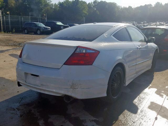 1HGCS2A82AA007827 - 2010 HONDA ACCORD EXL WHITE photo 4