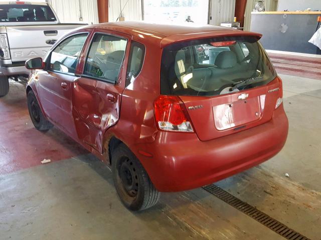 KL1TJ62634B277905 - 2004 CHEVROLET AVEO LS RED photo 3