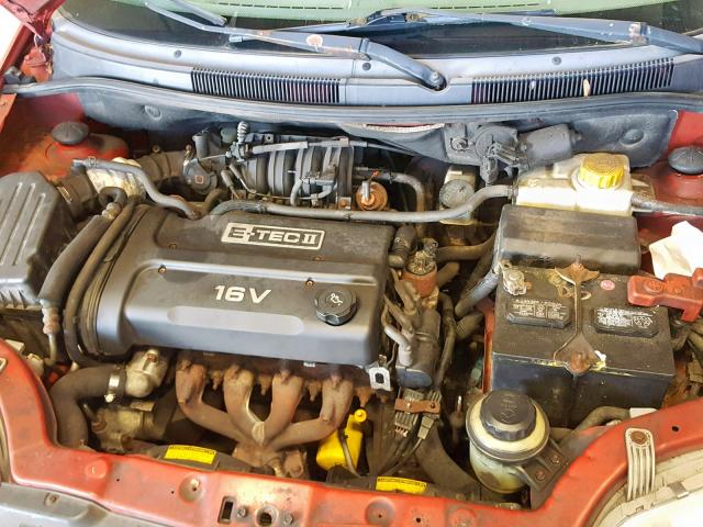 KL1TJ62634B277905 - 2004 CHEVROLET AVEO LS RED photo 7