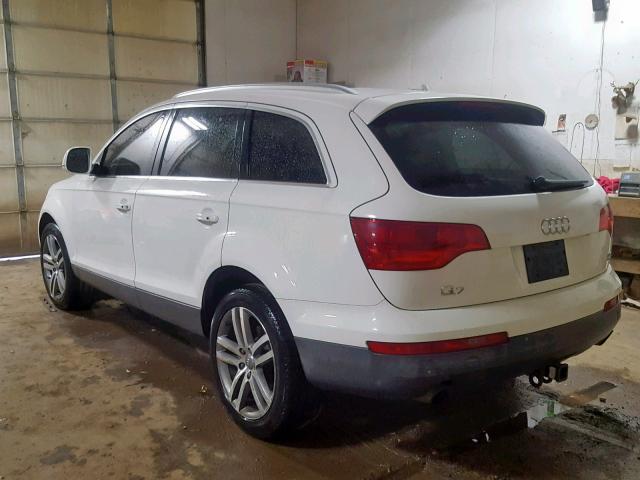 WA1BY74L67D051790 - 2007 AUDI Q7 3.6 QUA WHITE photo 3