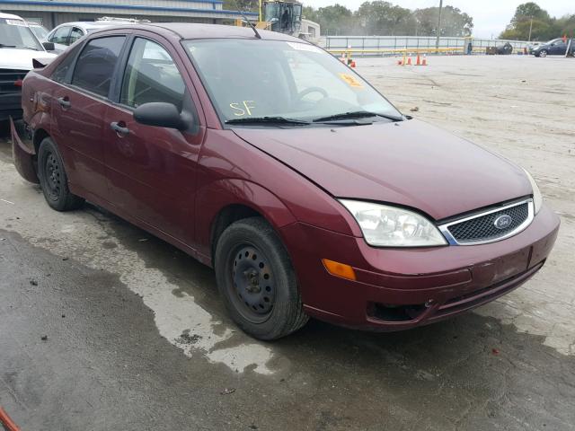 1FAHP34N66W233687 - 2006 FORD FOCUS ZX4 MAROON photo 1