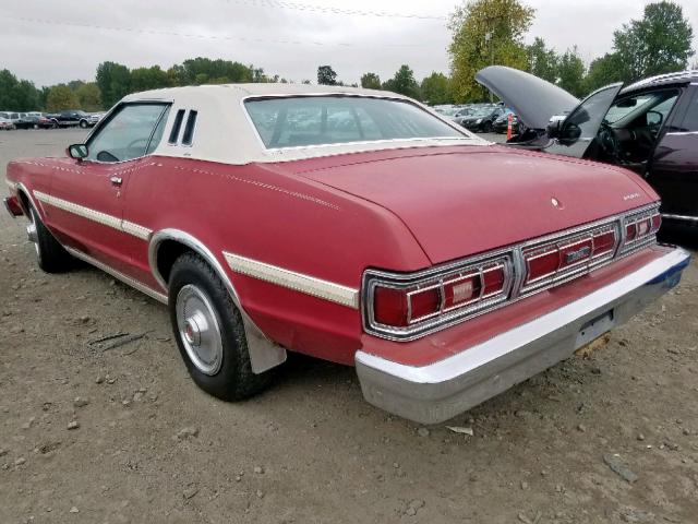 6G21A122499 - 1976 FORD LTD II RED photo 3