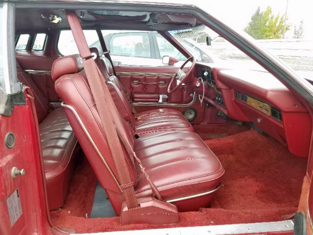 6G21A122499 - 1976 FORD LTD II RED photo 5