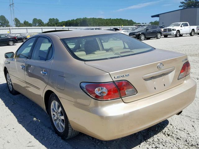 JTHBF30G430130758 - 2003 LEXUS ES 300 GOLD photo 3