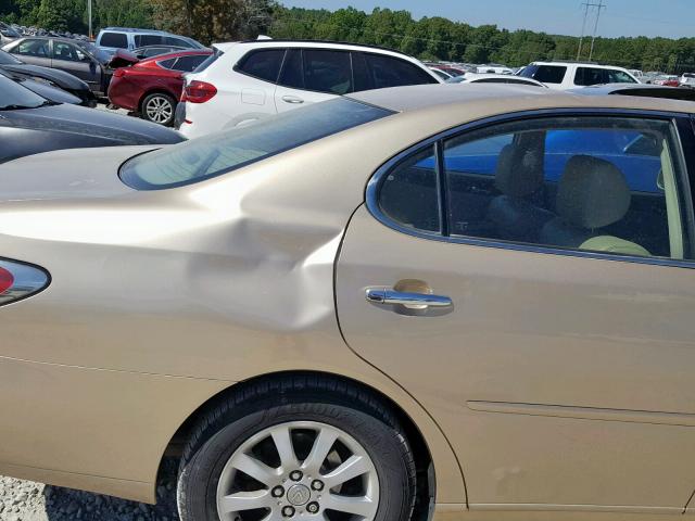 JTHBF30G430130758 - 2003 LEXUS ES 300 GOLD photo 9