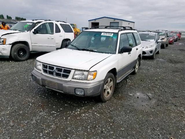 JF1SF6554WH755084 - 1998 SUBARU FORESTER S WHITE photo 2