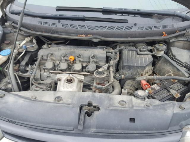 2HGFG12896H525028 - 2006 HONDA CIVIC EX GRAY photo 7