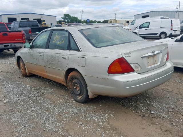 4T1BF28B12U217539 - 2002 TOYOTA AVALON XL SILVER photo 3