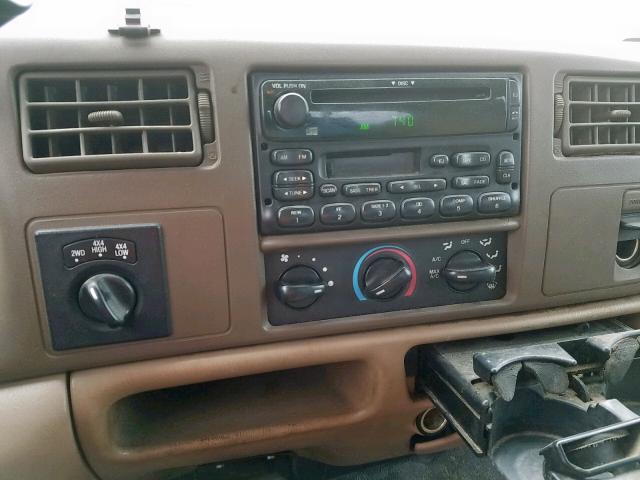 1FTSW31F8XEE30254 - 1999 FORD F-350 WHITE photo 9