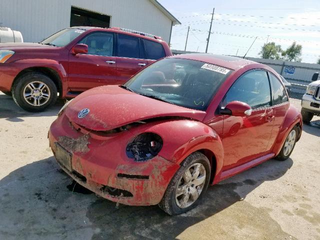 3VWRW31CX7M506875 - 2007 VOLKSWAGEN NEW BEETLE RED photo 2