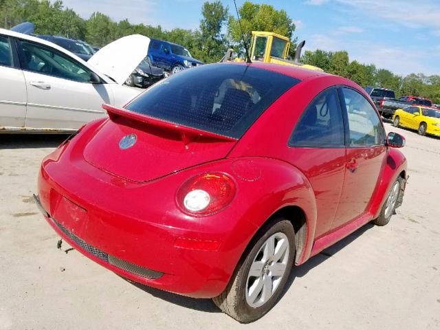 3VWRW31CX7M506875 - 2007 VOLKSWAGEN NEW BEETLE RED photo 4