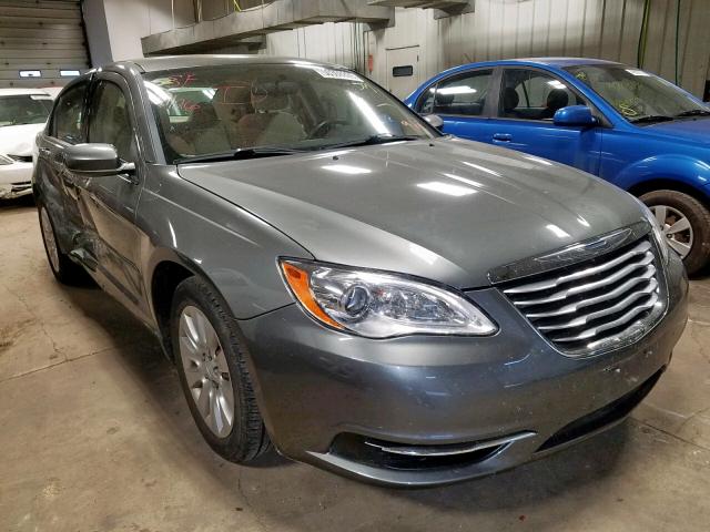 1C3CCBAB7CN168486 - 2012 CHRYSLER 200 LX GRAY photo 1