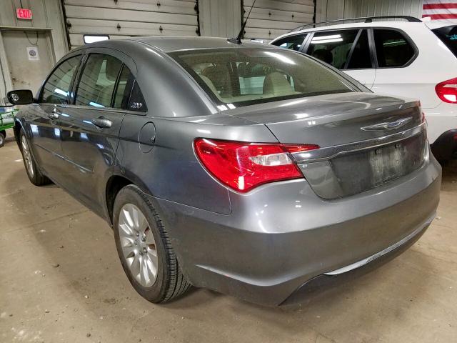 1C3CCBAB7CN168486 - 2012 CHRYSLER 200 LX GRAY photo 3