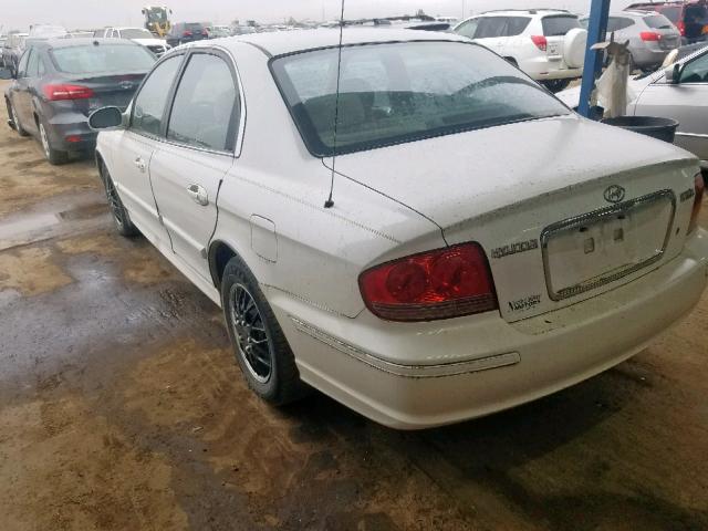 KMHWF25S25A170694 - 2005 HYUNDAI SONATA GL WHITE photo 3