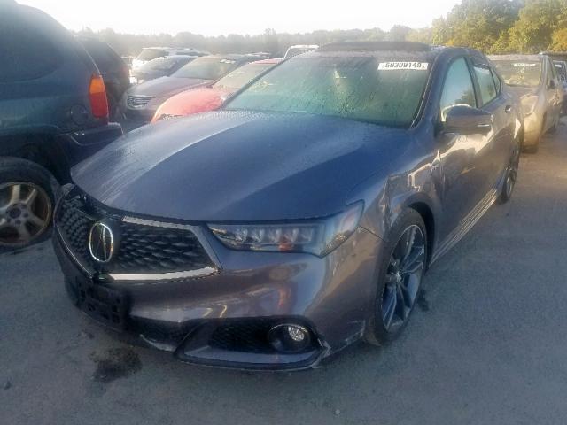 19UUB3F62JA003603 - 2018 ACURA TLX TECH+A GRAY photo 2