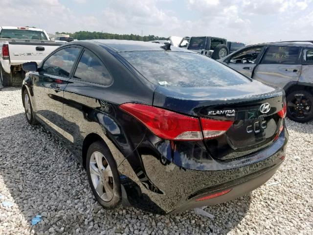 KMHDH6AE3DU020003 - 2013 HYUNDAI ELANTRA CO BLACK photo 3