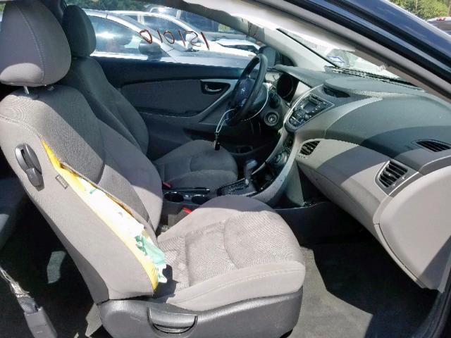 KMHDH6AE3DU020003 - 2013 HYUNDAI ELANTRA CO BLACK photo 5