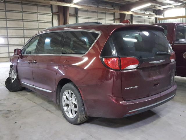 2C4RC1BG0HR675881 - 2017 CHRYSLER PACIFICA T MAROON photo 3