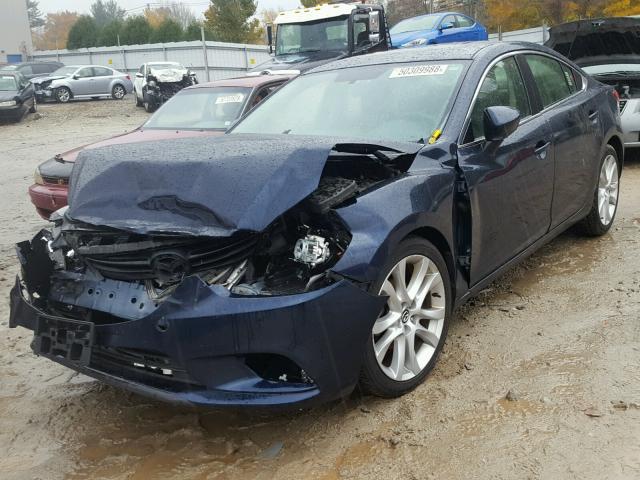 JM1GJ1V55F1184389 - 2015 MAZDA 6 TOURING BLUE photo 2