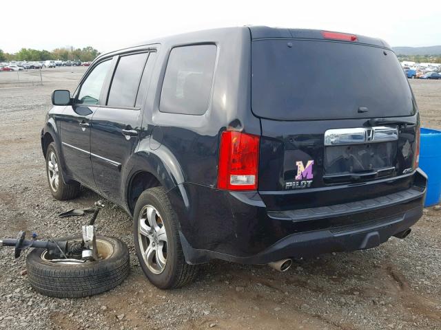 5FNYF4H40EB005708 - 2014 HONDA PILOT EX BLACK photo 3