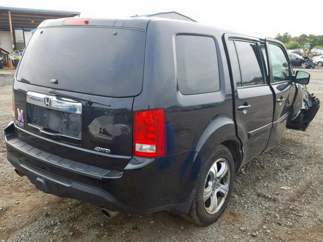 5FNYF4H40EB005708 - 2014 HONDA PILOT EX BLACK photo 4