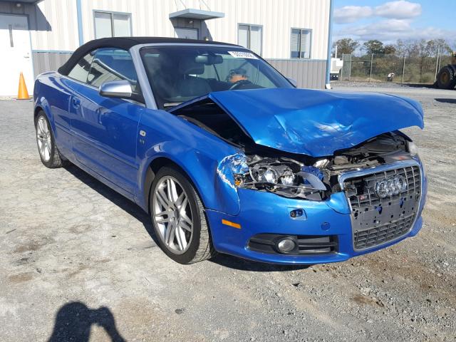 WUARL48H78K900039 - 2008 AUDI S4 QUATTRO BLUE photo 1