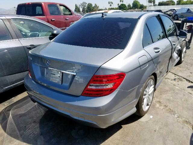 WDDGF4HB8DA865203 - 2013 MERCEDES-BENZ C 250 GRAY photo 4