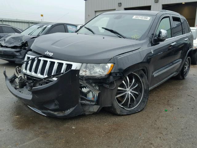 1J4RR6GT1BC606774 - 2011 JEEP GRAND CHER BLACK photo 2