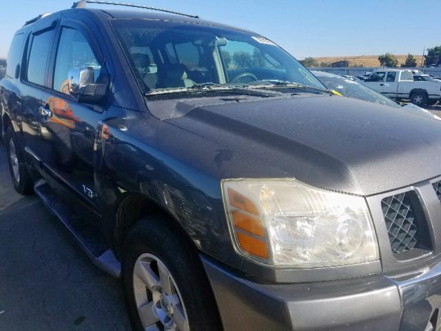 5N1AA08A55N721869 - 2005 NISSAN ARMADA SE GRAY photo 1